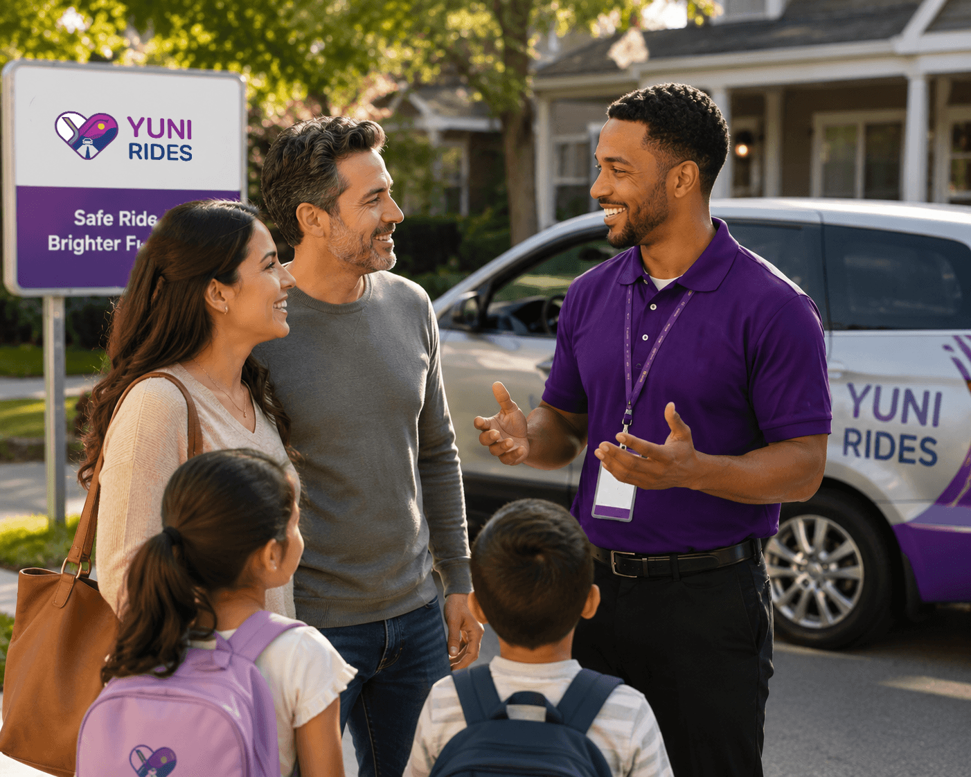 Yuni Rides driver assisting elderly passenger