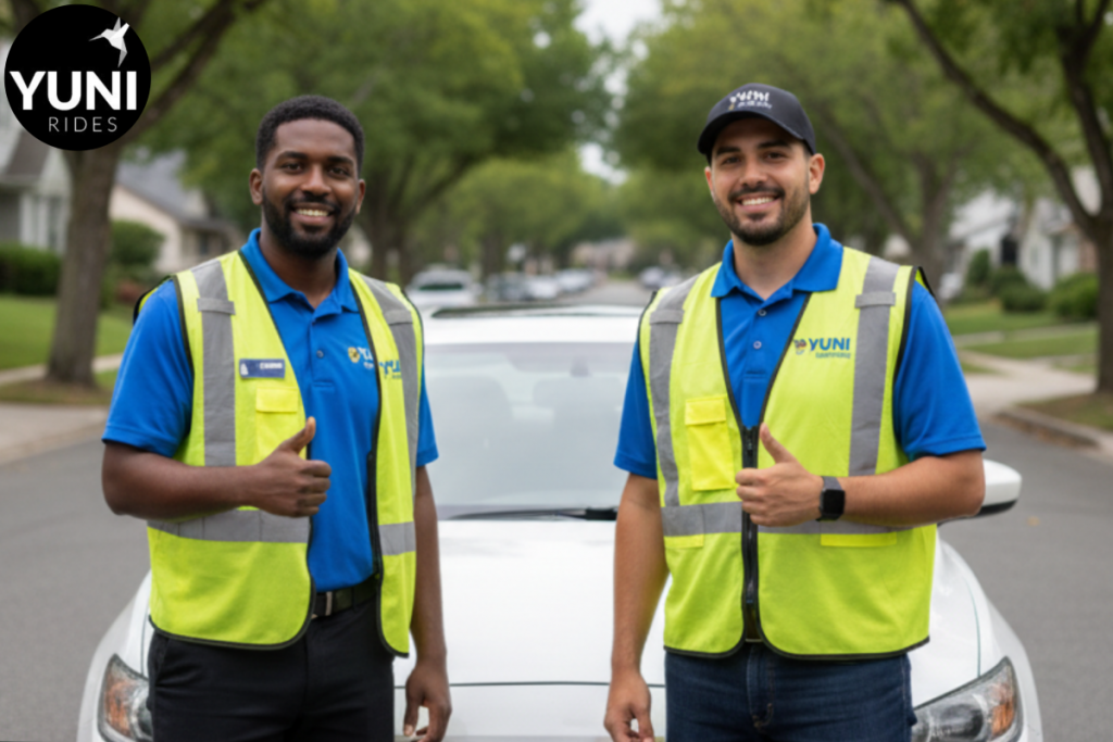 The student transport in chicago is to go to choice for parents with Yuni Rides trained drivers.