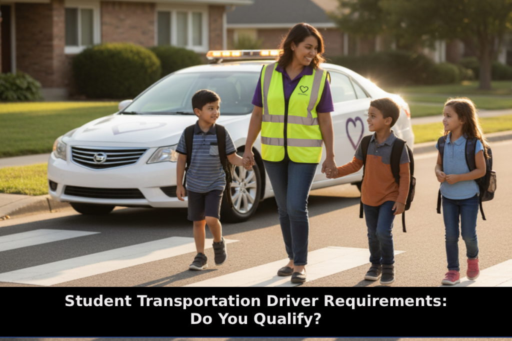 Student transportation driver requirements checklist license background check vehicle qualifications