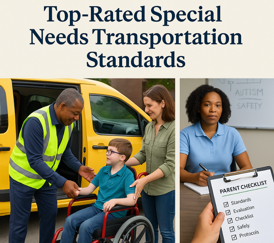 Top-rated special needs transportation driver with IEP student curbside handoff safety protocols parent trust